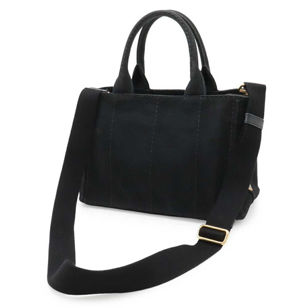 PRADA Black Canvas Shoulder Bag - Picture 3 of 9
